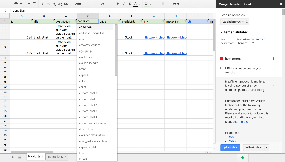 Google Sheets add-on