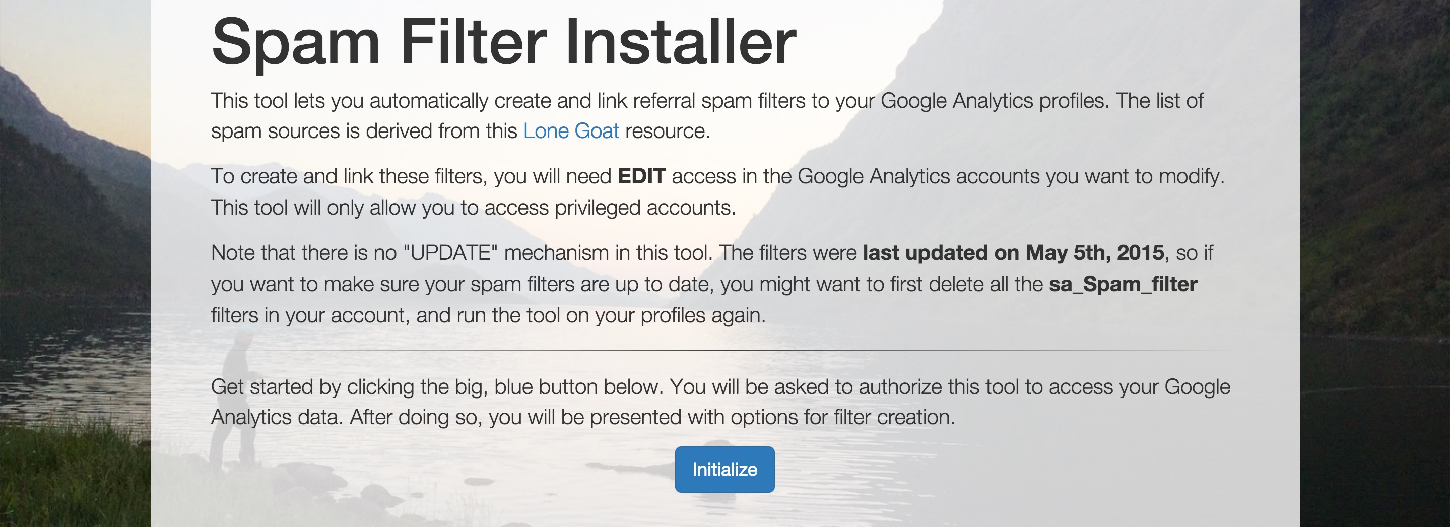 Spam Filter Installer